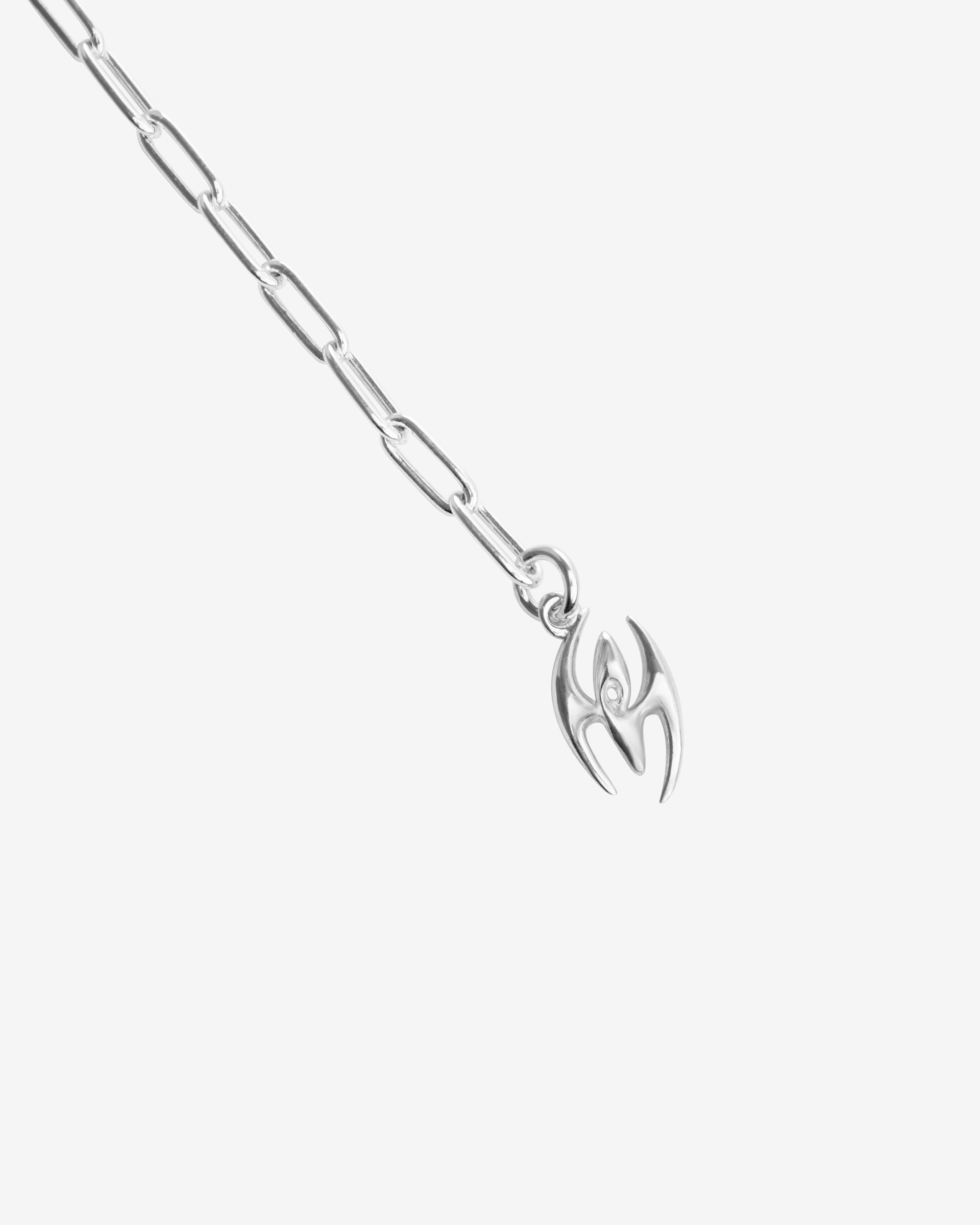 DUO GEMSTONE NECKLACE SILVER.