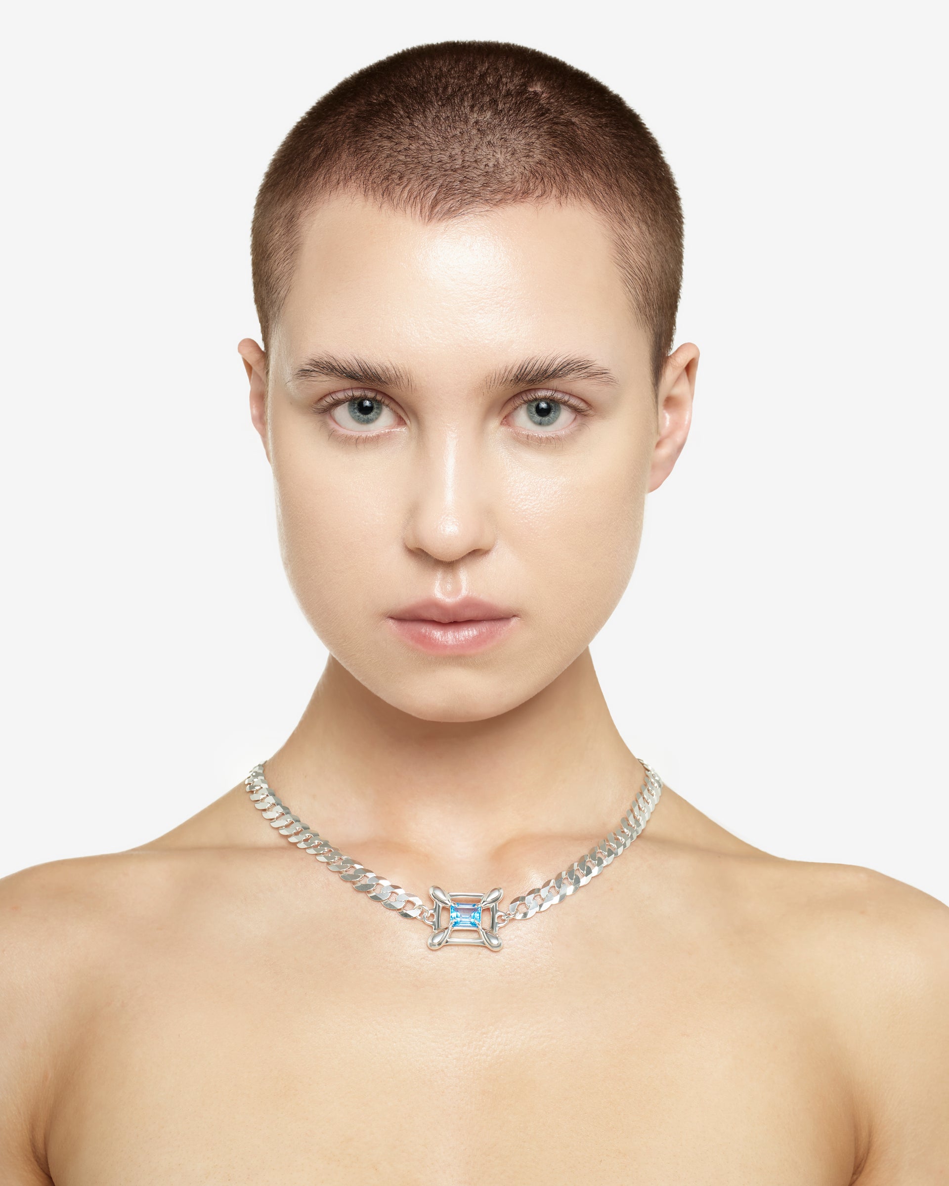 CAGE TOPAZ NECKLACE.