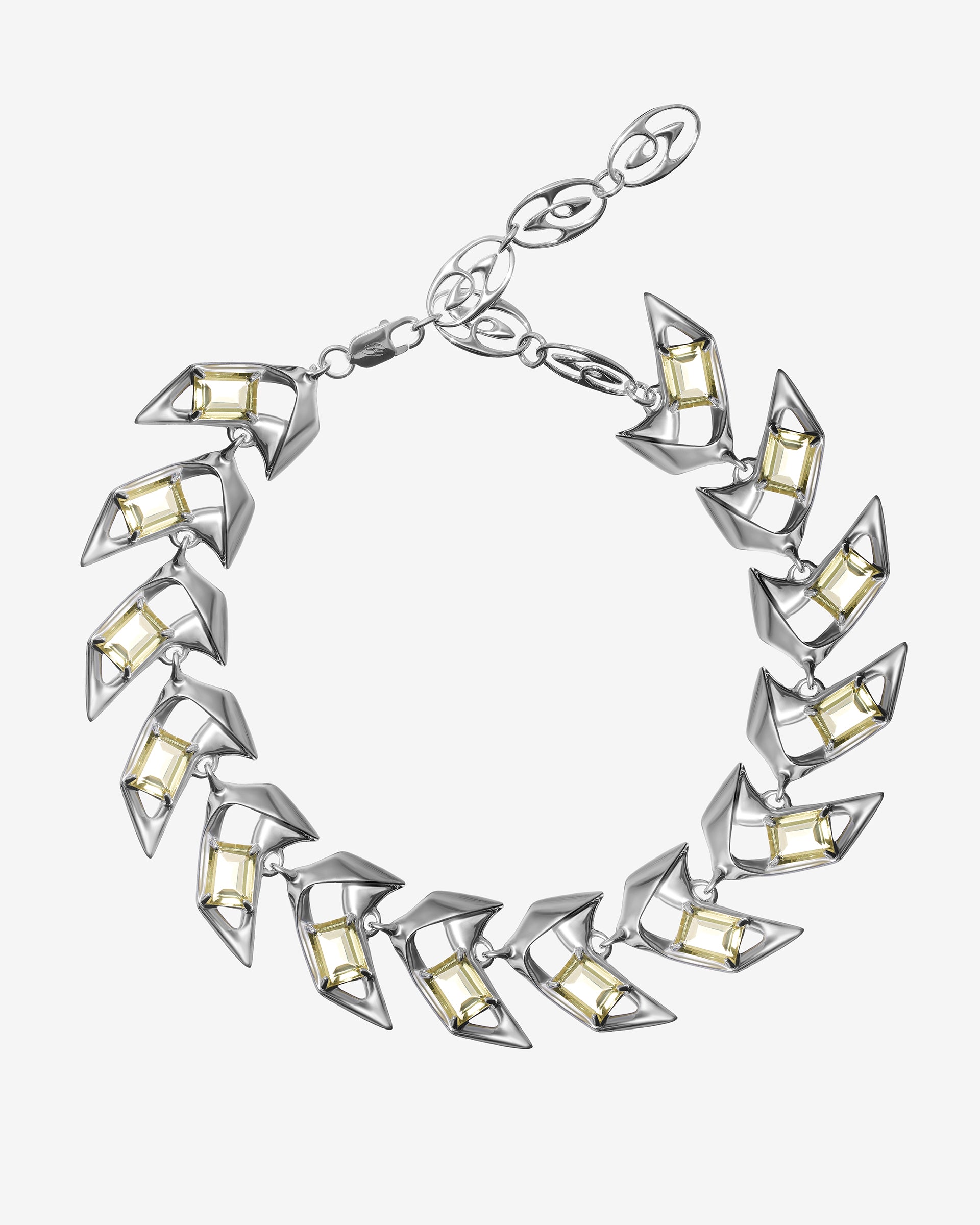 MOTO NECKLACE LIME QUARTZ.