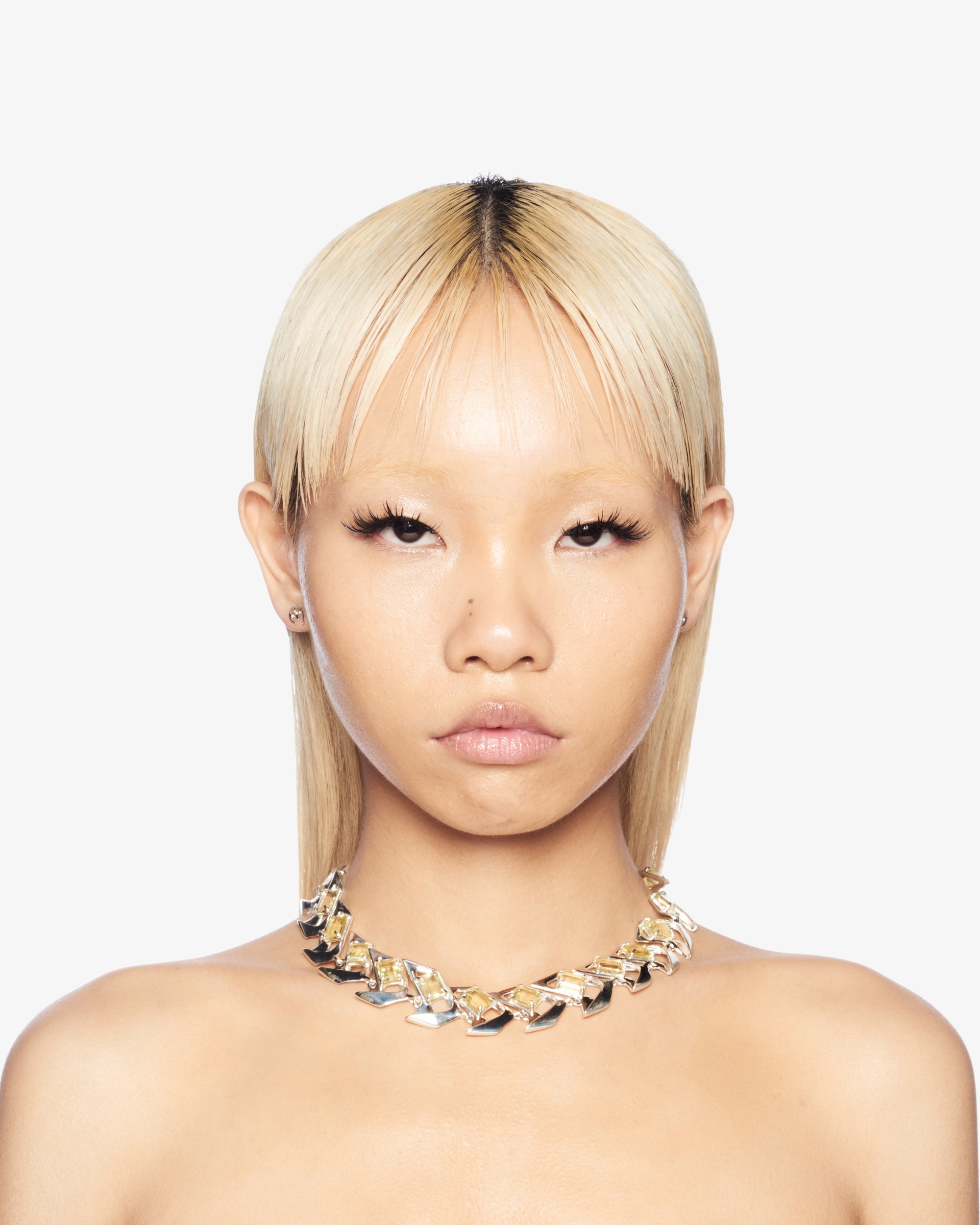 MOTO NECKLACE LIME QUARTZ.