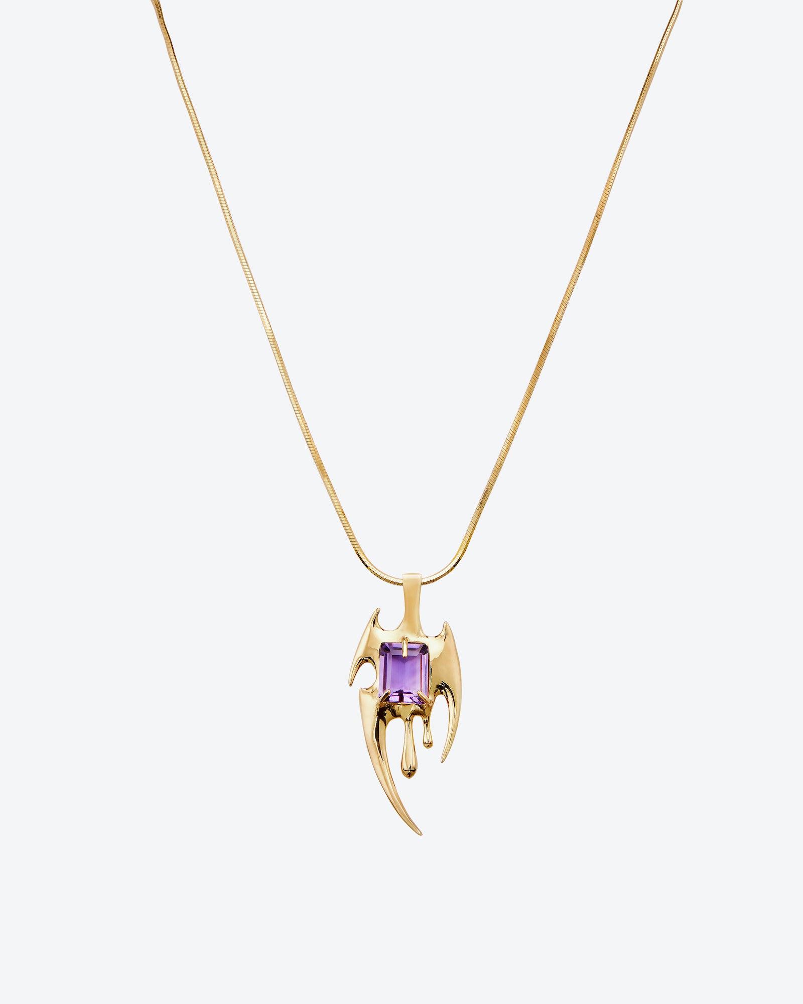 LIQUID BLADE AMETHYST NECKLECE