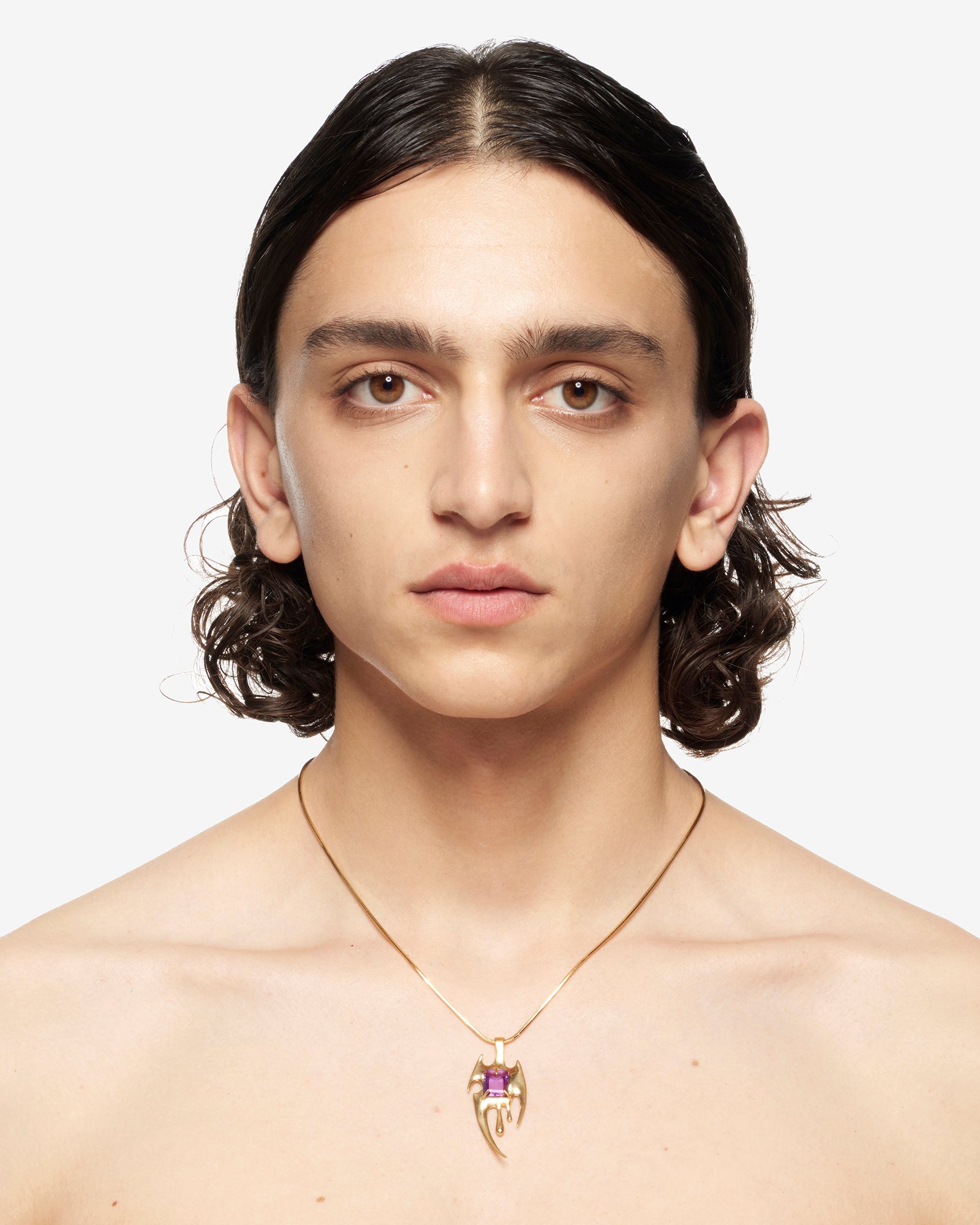 LIQUID BLADE AMETHYST NECKLECE