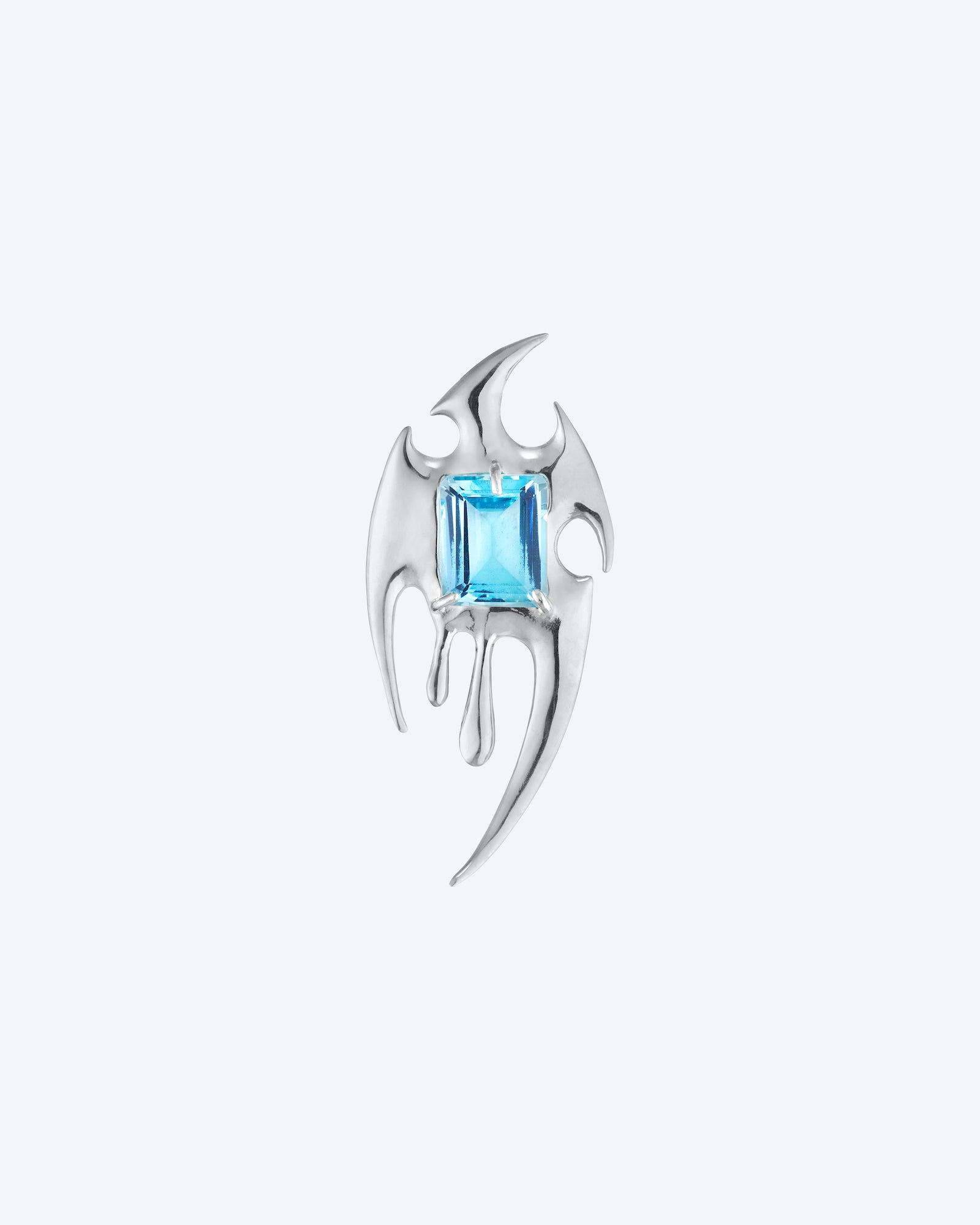 LIQUID BLADE TOPAZ EARRING.