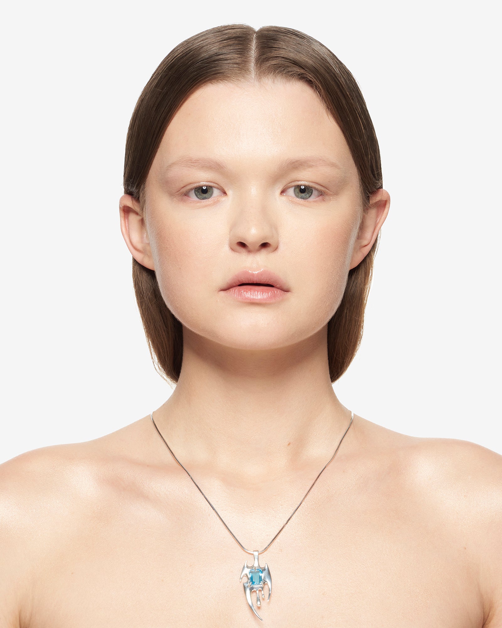 LIQUID BLADE TOPAZ NECKLACE.