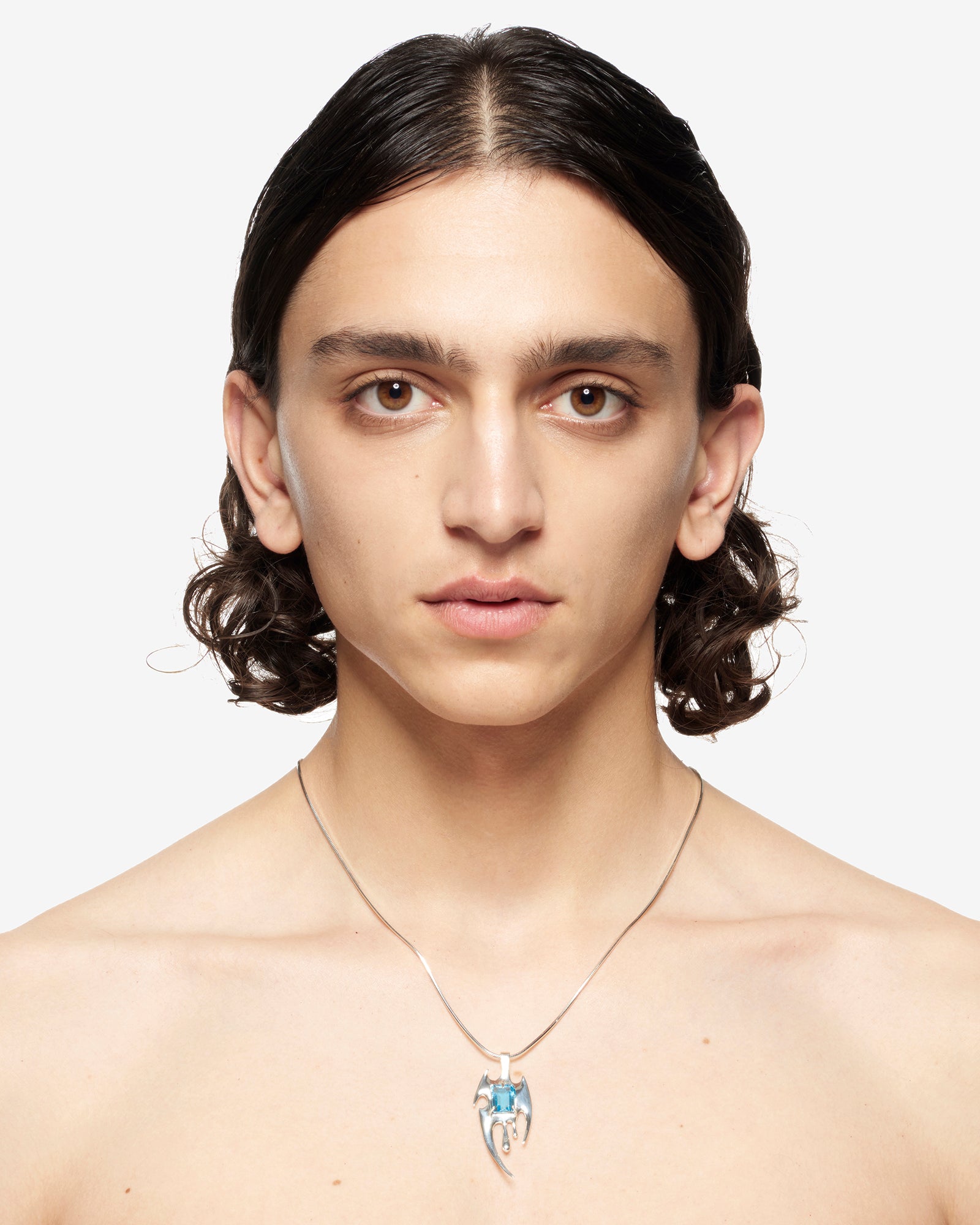 LIQUID BLADE TOPAZ NECKLACE.