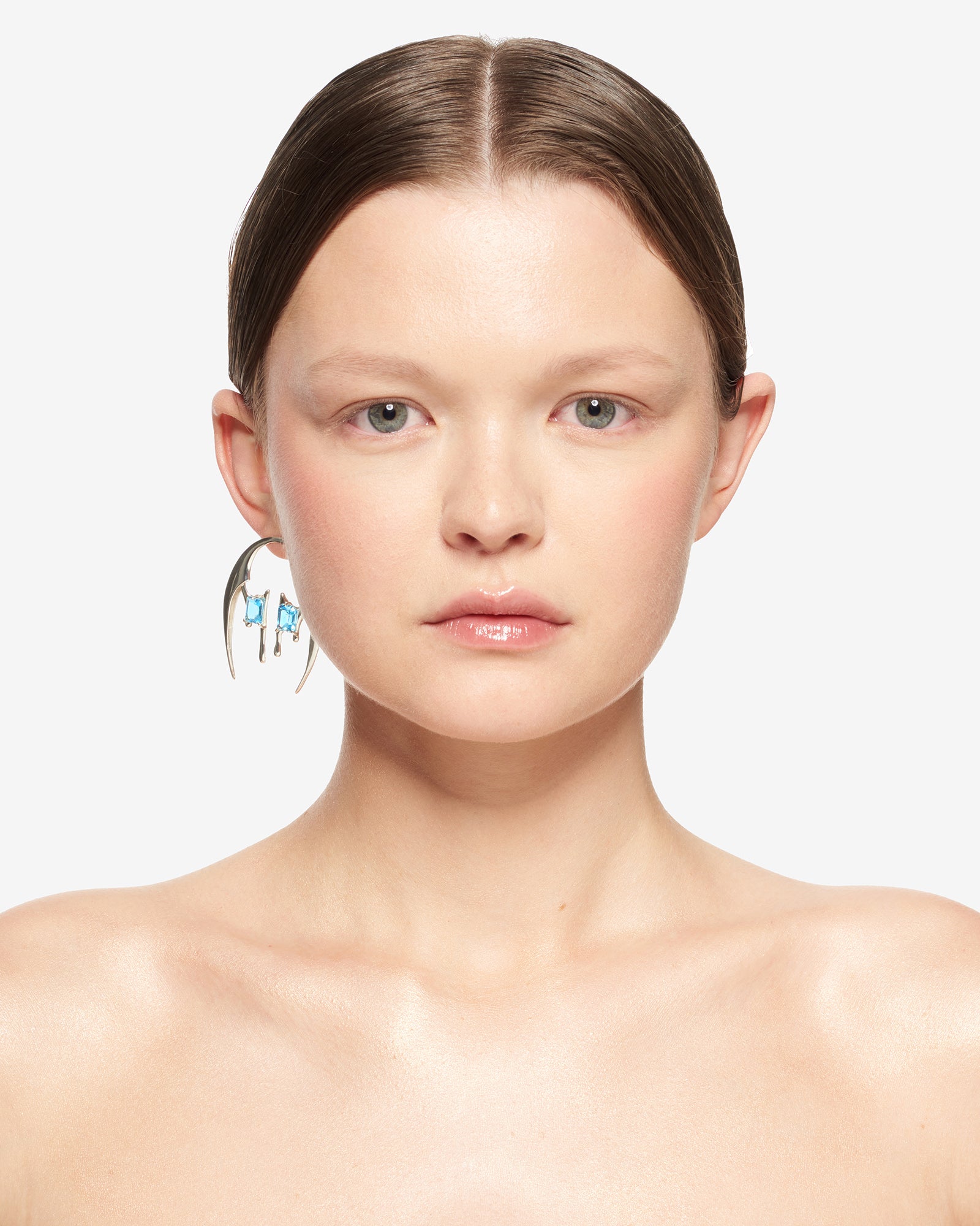 SPHERA DOUBLE TOPAZ EARRING.