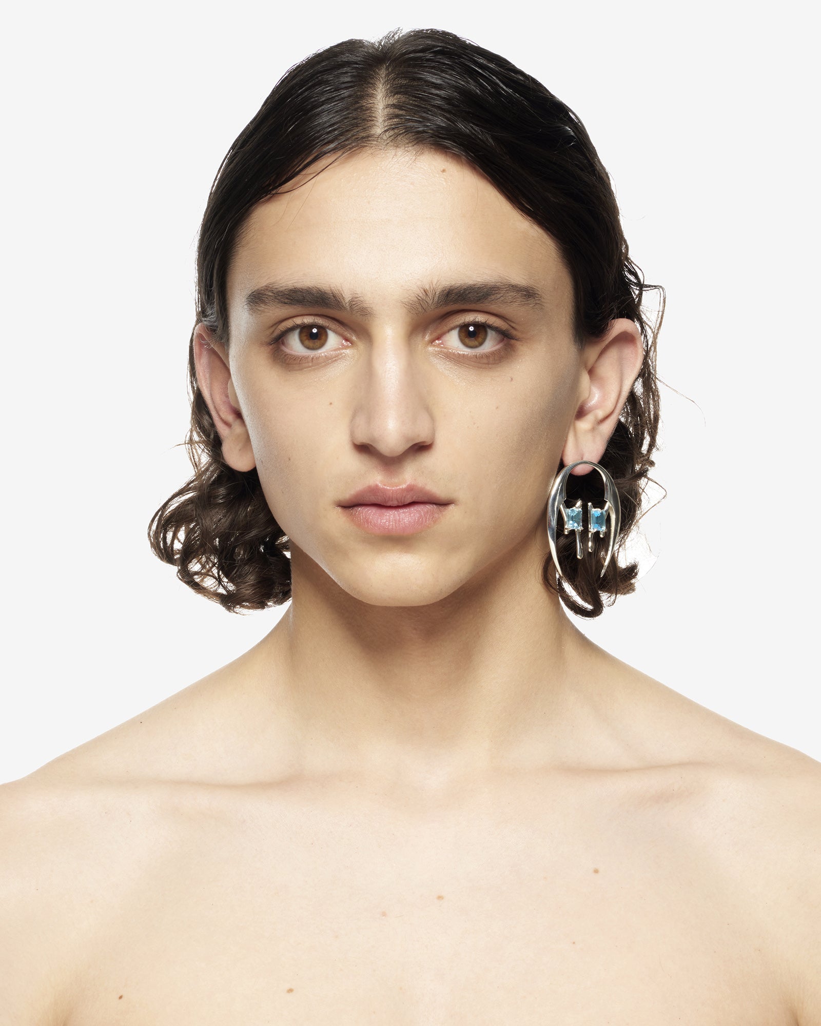 SPHERA DOUBLE TOPAZ EARRING.