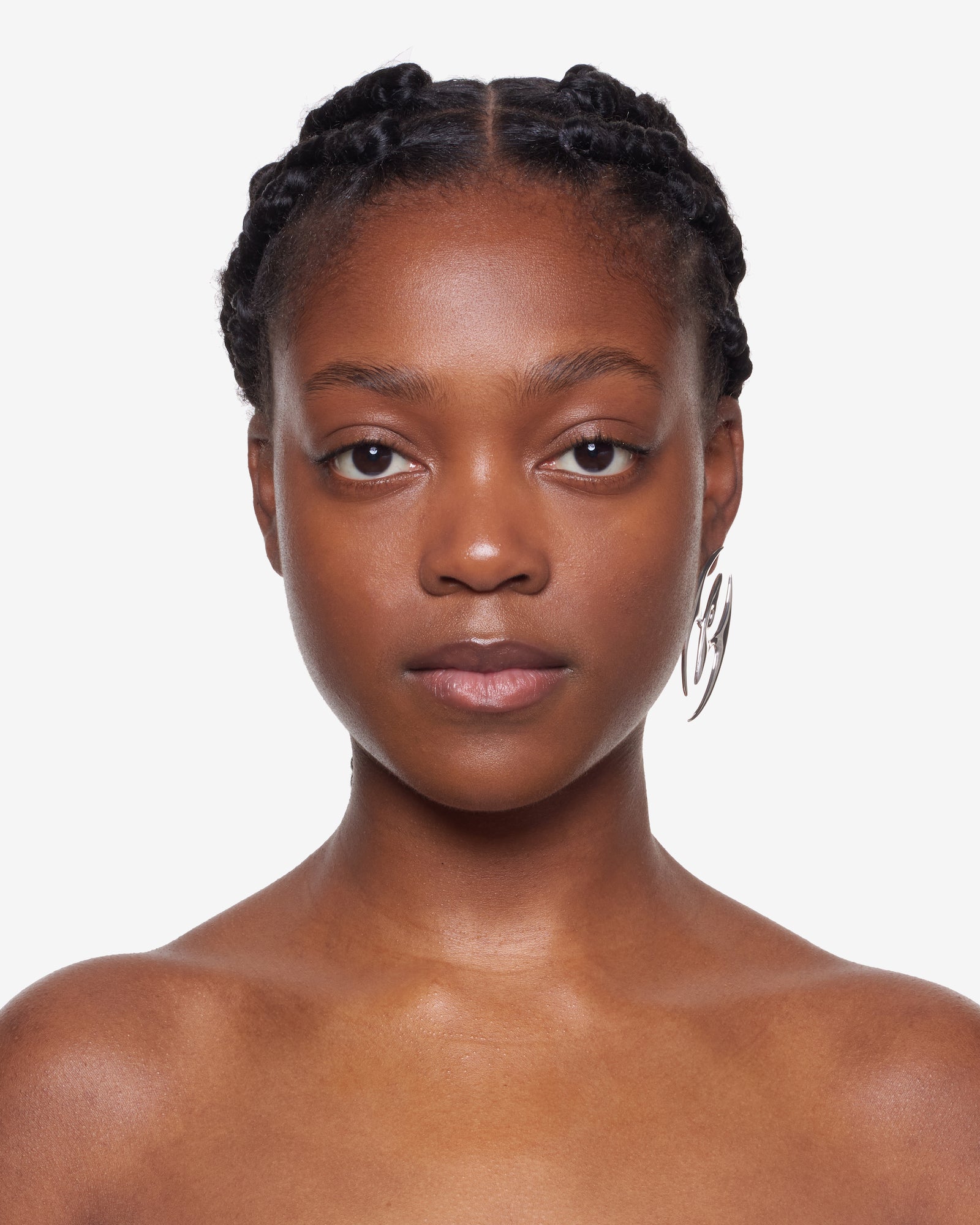 SYDORIA BIG EARRING SILVER.