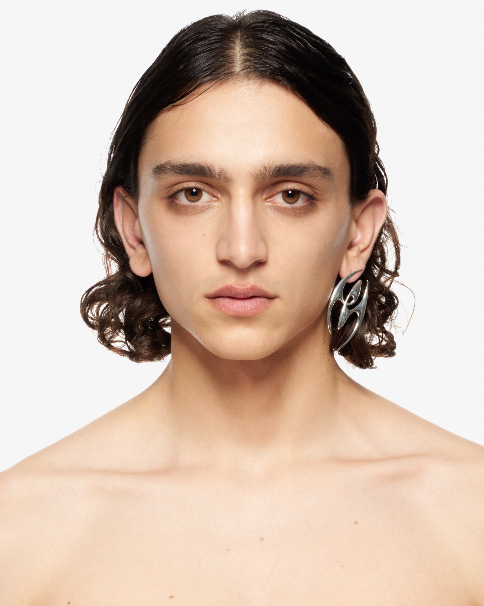 SYDORIA BIG EARRING SILVER.