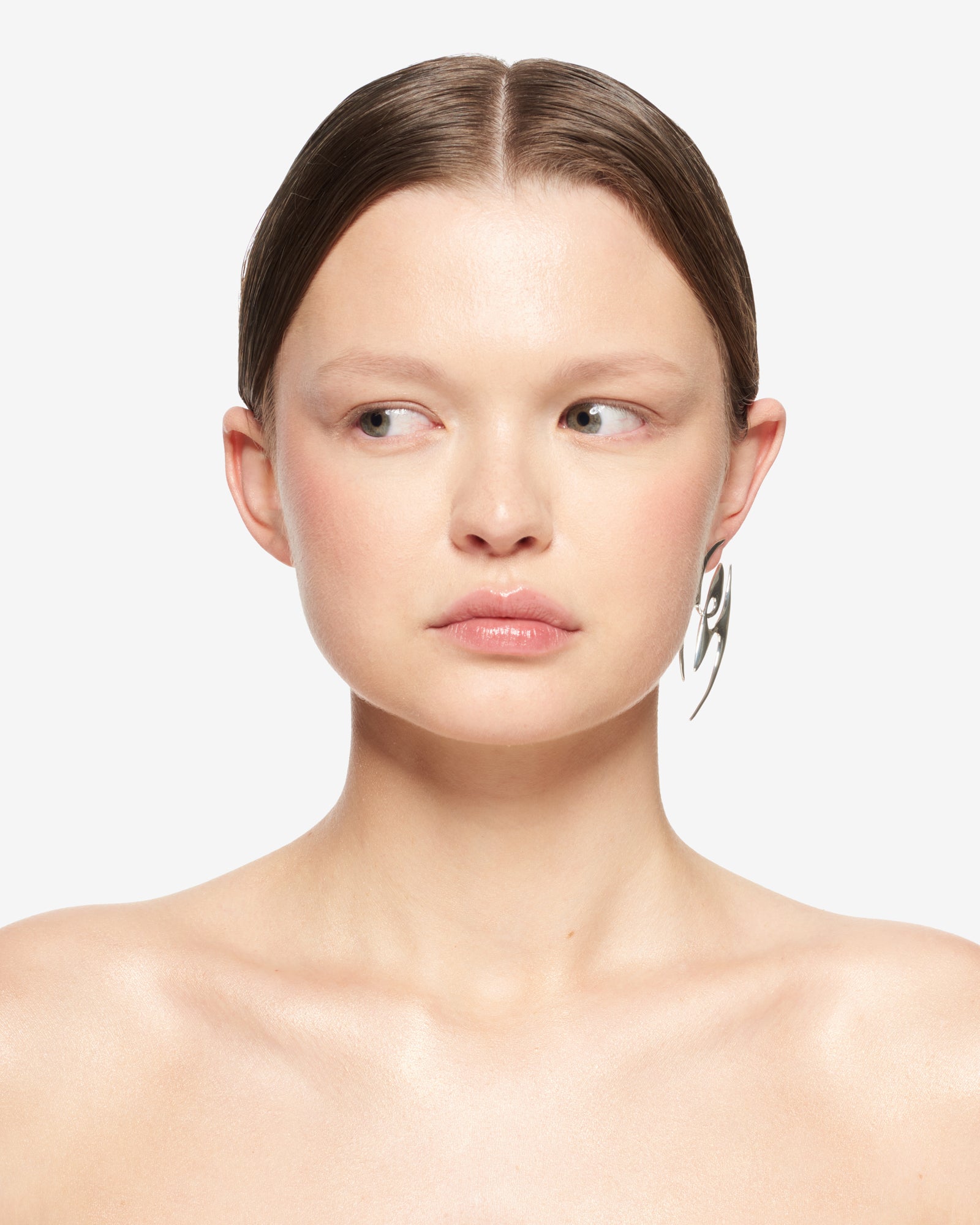SYDORIA BIG EARRING SILVER.