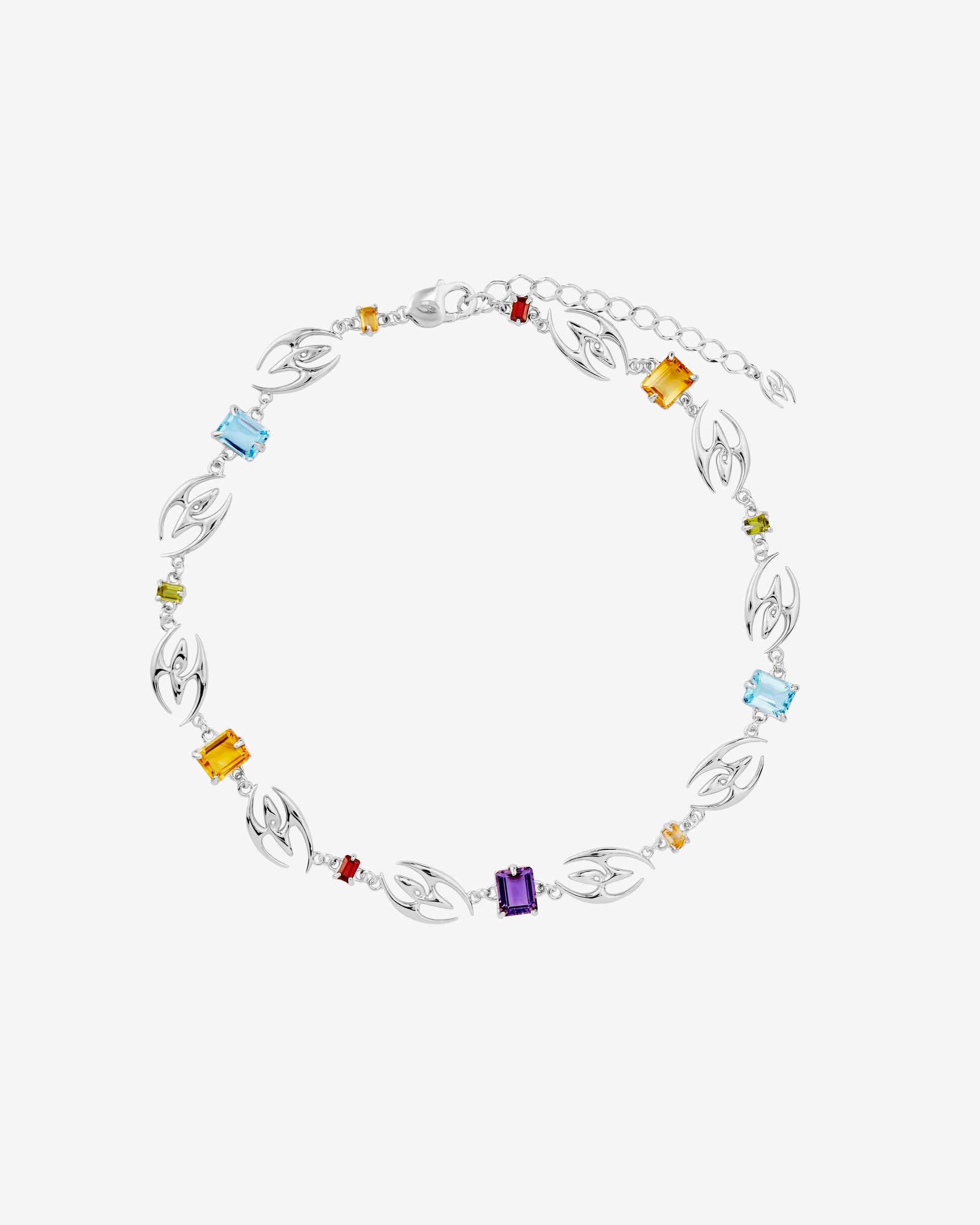 TROPICAL NECKLACE SILVER.