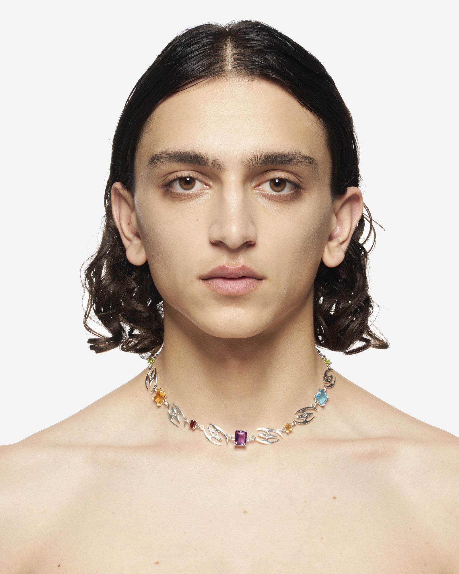 TROPICAL NECKLACE SILVER.