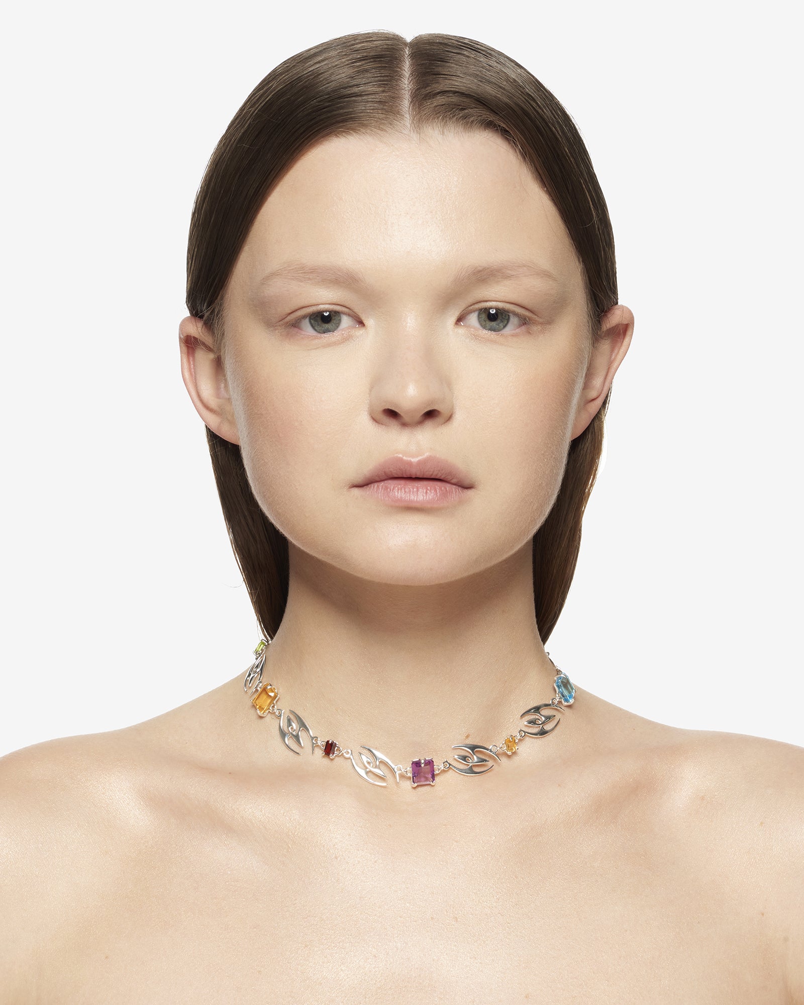 TROPICAL NECKLACE SILVER.