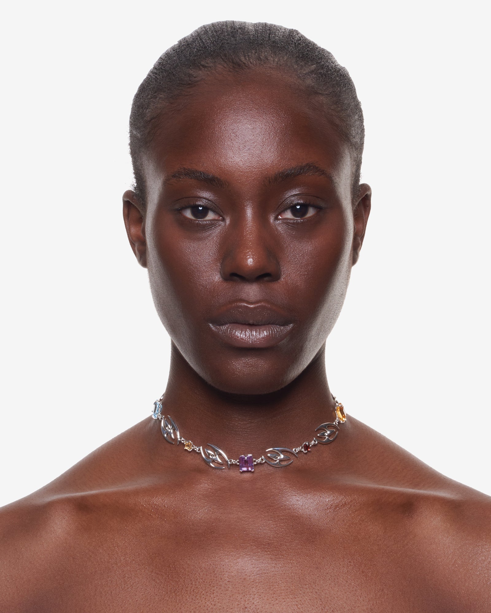 TROPICAL NECKLACE SILVER.