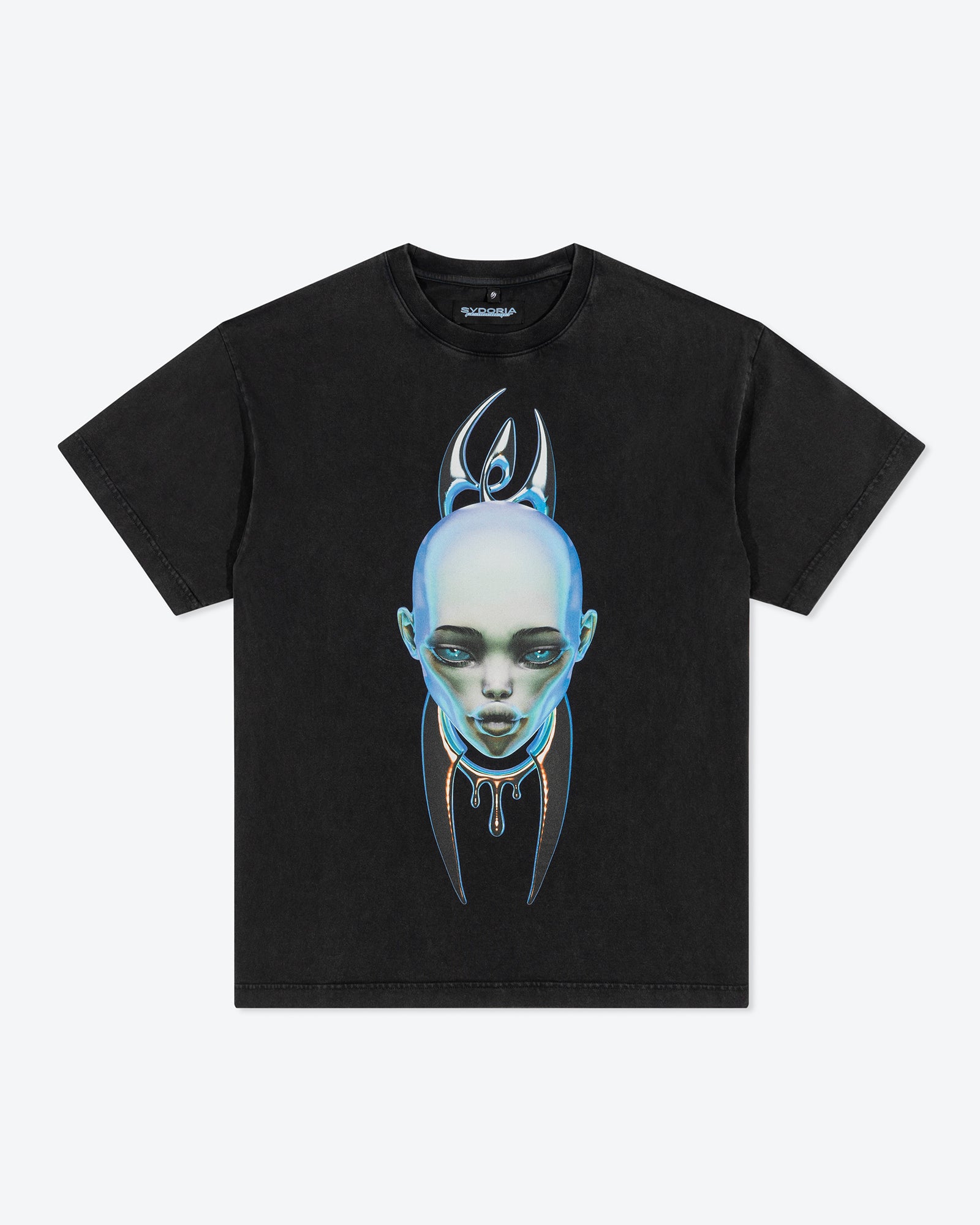 SYDORIA X JASON EBEYER T-shirt RE-FORM III Black Washed