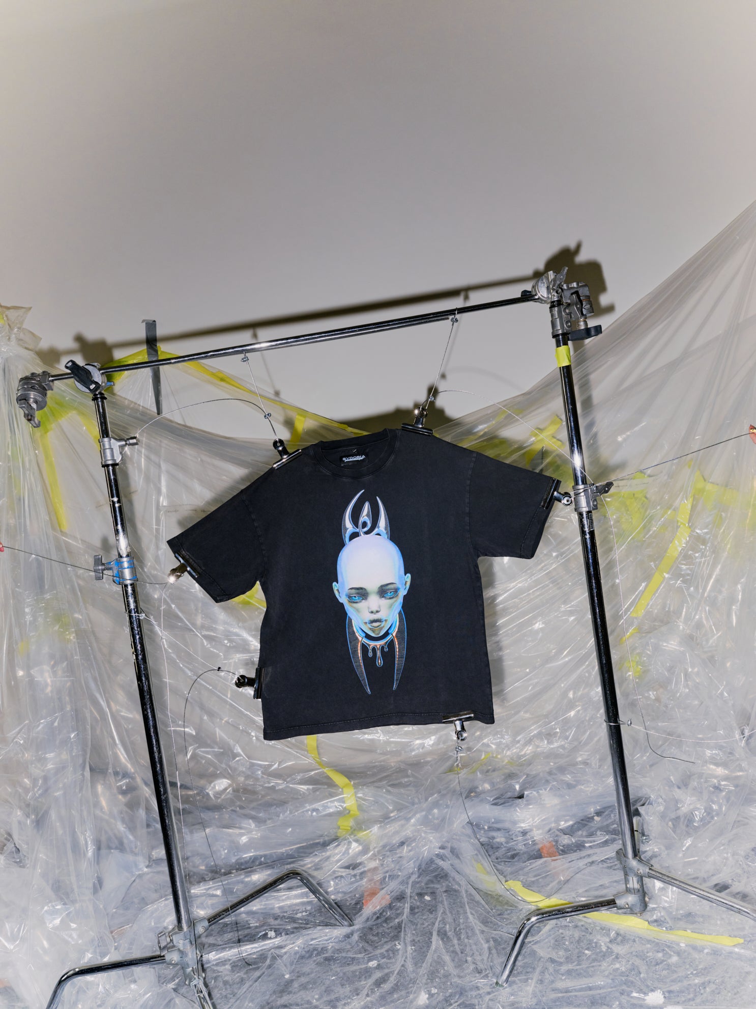 SYDORIA X JASON EBEYER T-shirt RE-FORM III Washed Black