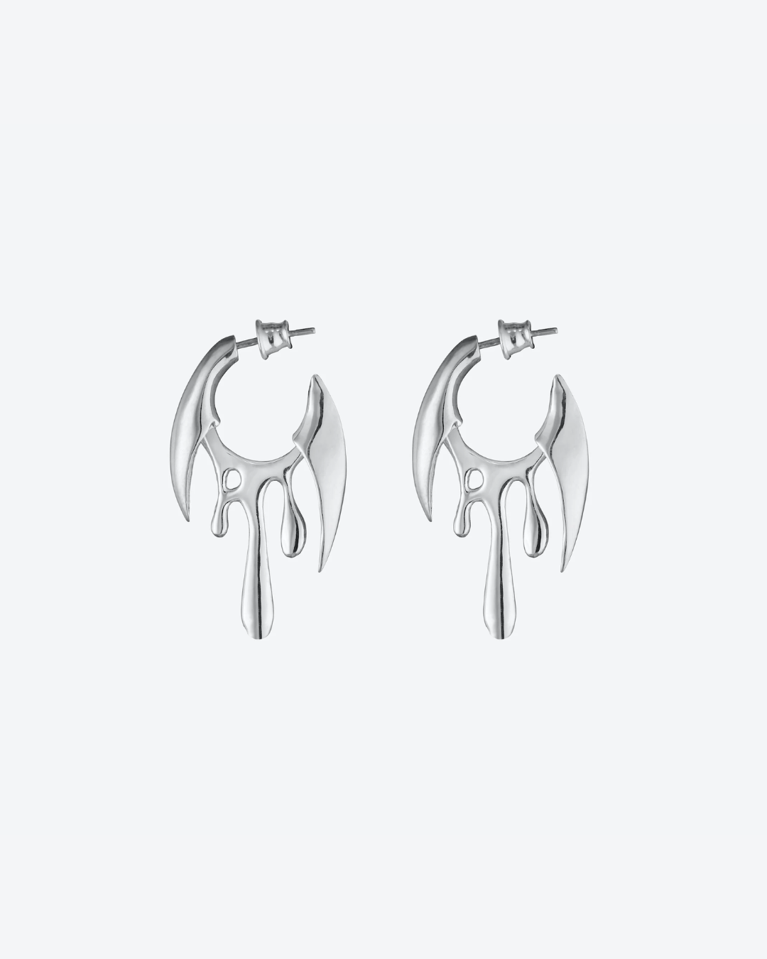 RAPAX HOOP EARRING SILVER
