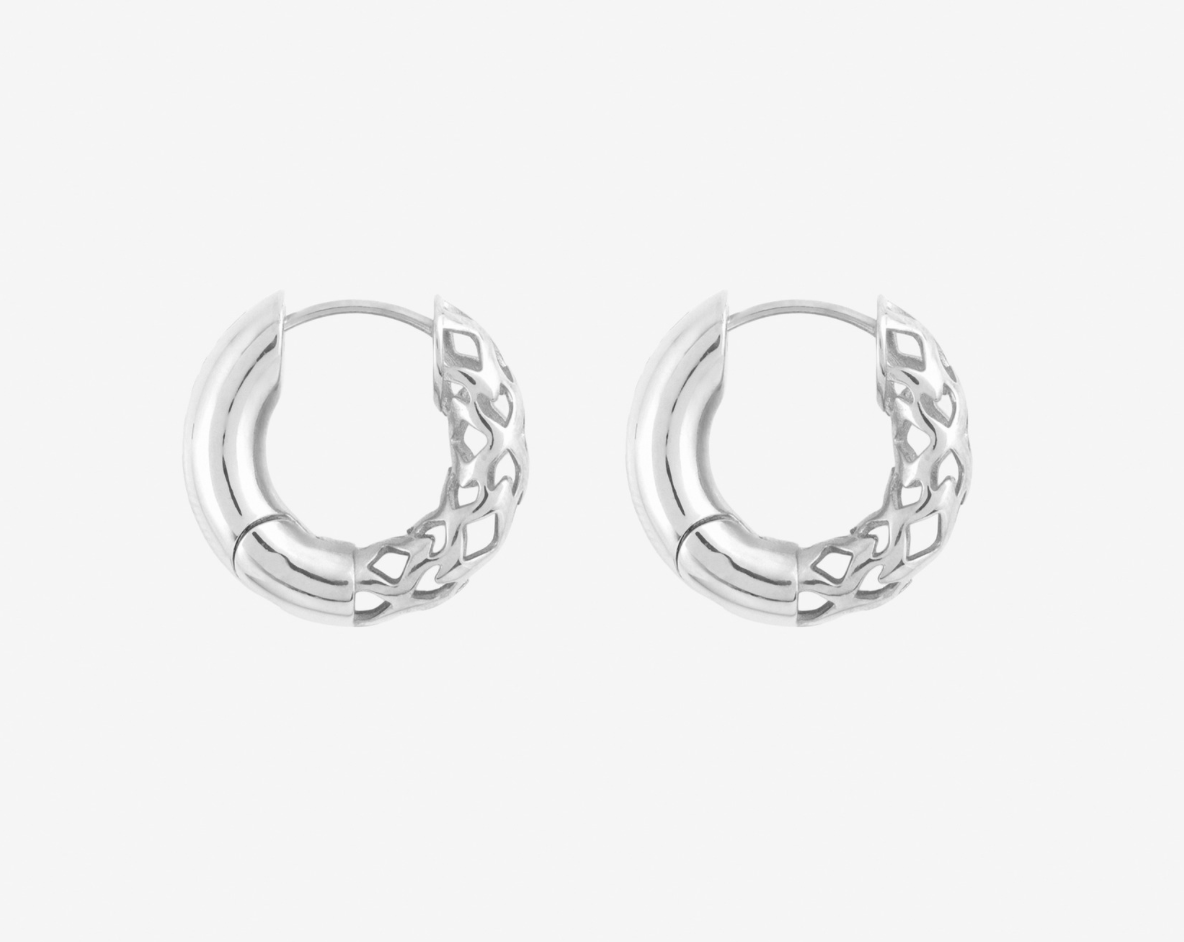 O EARRING SILVER